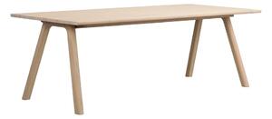 Сгъваема трапезна маса от масивен дъб 95x220 cm Clapperton – Rowico
