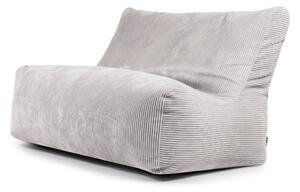 Светлосив пуф от рипсено кадифе Sofa Seat Lounge – SLOWDOWN