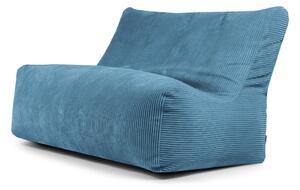 Син пуф от рипсено кадифе Sofa Seat Lounge – SLOWDOWN