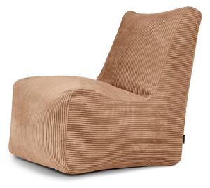 Кафяв пуф от рипсено кадифе Seat Lounge – SLOWDOWN