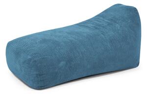 Син пуф от рипсено кадифе Snug Long 140 – SLOWDOWN