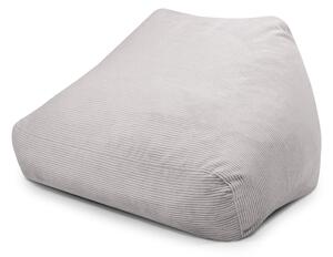 Светлосив пуф от рипсено кадифе Sofa Snug – SLOWDOWN