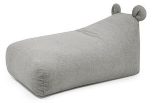 Светлосив детски пуф от букле Snug 130 Bear – SLOWDOWN