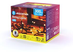 Aigostar - LED Екстериорни коледни лампички 300xLED/8 функции 18 м IP44 топло бял