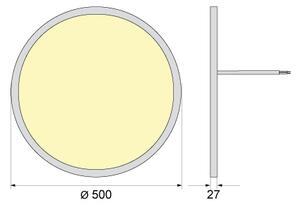 LED таванно осветително тяло SIMEN LED/40W/230V 4000K IP40 Ø 50 см бяло UGR<19