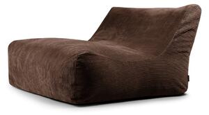 Тъмнокафяв пуф от рипсено кадифе Sofa Lounge – SLOWDOWN