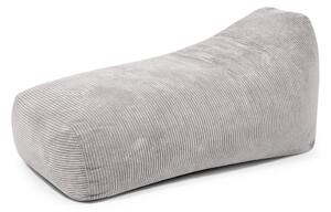 Светлосив пуф от рипсено кадифе Snug Long 140 – SLOWDOWN