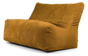 Пуф от рипсено кадифе в цвят горчица Sofa Seat Lounge – SLOWDOWN