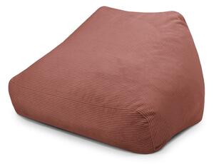 Пуф от рипсено кадифе в тухлен цвят Sofa Snug – SLOWDOWN