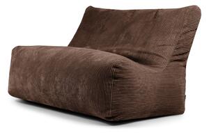 Тъмнокафяв пуф от рипсено кадифе Sofa Seat Lounge – SLOWDOWN