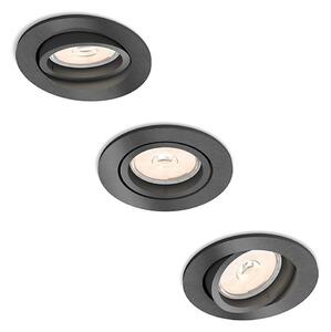 Philips 50393/99/PN - Комплект 3x Осветление за окачен таван DONEGAL 1xGU10/5,5W/230V