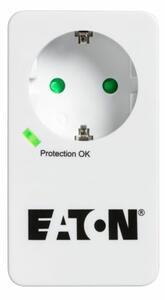 Eлектрически филтър Eaton Protection Box 1 Tel @ DIN PB1TD, 1 гнездо, 2 x RJ11 порта, пикова мощност 4000 W, номинален изходен ток 16 A, бял