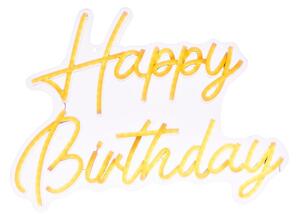 Atmosphera - LED неонова стенна декорация HAPPY BIRTHDAY LED/5V