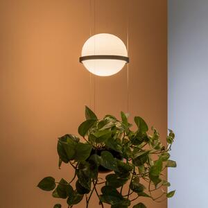 Vibia Palma 3724 Висяща лампа, саксия за растения, графит, Затъмняване, Бял, Дневна/трапезария, Стъкло, Модерен