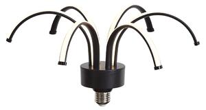 E27 LED декоративна лампа черна 6W 450 lm 3000K