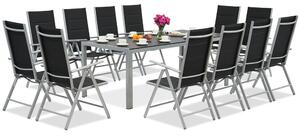 Алуминиеви градински мебели Garden Point с голяма маса Polywood Verona за 12 души