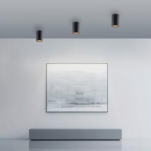 PURE LED лампа за баня Point, черна, Ø 6 cm, метал, IP44, Затъмняване, Черен, Баня, Метал, Модерен