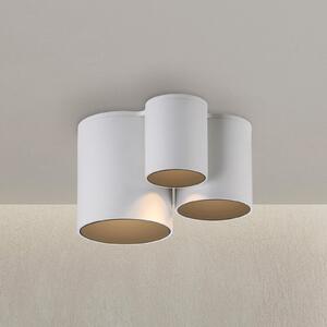PURE LED лампа за баня Point, бяла, дължина 18 cm, 3-крилна., Затъмняване, Бял, Баня, Метал, Модерен
