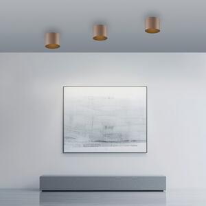 PURE LED лампа за баня Point, бронзов цвят, Ø 18 cm, IP44, Затъмняване, Бронзов / античен месинг, Баня, Метал, Модерен