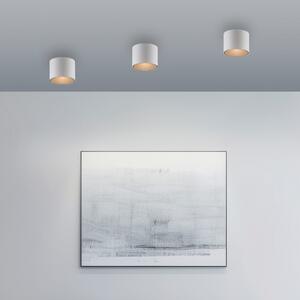 PURE LED лампа за баня Point, бяла, Ø 18 cm, метал, IP44, Затъмняване, Бял, Баня, Метал, Модерен
