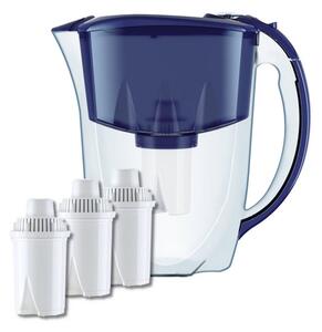 Кана за вода Aquaphor Ideal в комплект с 3бр. филтри, 2.8 литра, синя