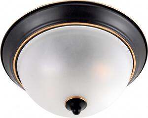BRILAGI - Таванно осветително тяло FRESCO 2x E27/40W/230V, Ø 28 см, черно/златно