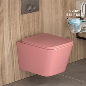 СТЕННА ТОАЛЕТНА ЧИНИЯ КАРИНА 5135PINK РОЗОВ МАТ