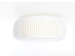Таванно осветително тяло STRIPES 2xE27/40W/230V Ø 55 см бяло/кремаво