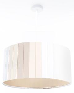Полилей на кабел STRIPES 1xE27/60W/230V Ø 40 см кремав