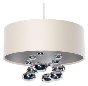 Полилей на кабел BUBBLE 1xE27/60W/230V Ø 40 см бежов