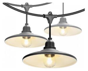 Външен декоративен гирлянд CRETE 10xE27/230V 15m IP44