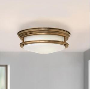 Quintiesse QN-HADRIAN-FS-BR-OPAL Външно таванно осветително тяло HADRIAN, 2xE27/40W/230V, IP44, бронзово