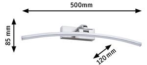 Paulmann 95558 - LED/10W осветително тяло за картини BENTO 230V 50 cm матов хром