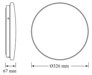 Osram - LED таванно осветително тяло за баня CEILING ROUND LED/18W/230V Ø 33 см IP44 бяло