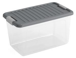 Пластмасова кутия за съхранение с капак 49x30x28,5 cm W box M – KIS
