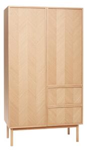 Гардероб от дъбова дървесина 100x180 cm Herringbone - Hübsch