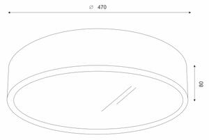 Brilagi - LED таванно осветително CARVALHO 3xE27/60W/230V дъб орех Ø47 см