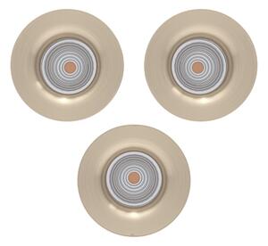 Eglo 902279-Комплект 3xLED димируемо вградено осветително тяло SALICETO LED/4,8W/230V Ø8,8см хром