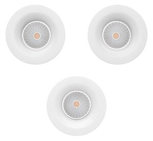 Eglo 902277-КОМПЛЕКТ 3xLED димируемо вградено таванно осветително тяло SALICETO LED/4,8W/230V диам.8,8cm бяло