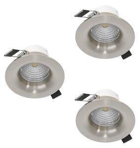 Eglo 902279-Комплект 3xLED димируемо вградено осветително тяло SALICETO LED/4,8W/230V Ø8,8см хром