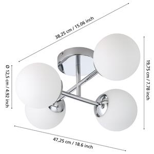 Eglo 902098 - LED таванно осветително тяло за баня CASTROVIDO 4xG9/4,2W/230V IP44 хром