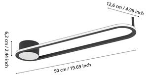 Eglo 902151-LED Таванно осветително тяло COLLECORVINO LED/24W/230V 2700/4000/6500K черно