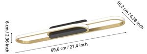 Eglo 902159 - LED таванно осветително тяло CONIVARENA LED/20W/230V 2700/4000/6500K златисто