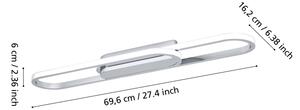 Eglo 902161 - LED таванно осветително тяло CONIVARENA LED/20W/230V 2700/4000/6500K хром