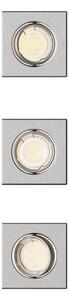 Philips - Комплект от 3 вградени осветителни тела PERIDOT, 1xGU10/7W/230V, сребрист