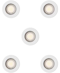 Philips - Комплект от 5 вградени осветителни тела PERIDOT 1xGU10/7W/230V, бяло