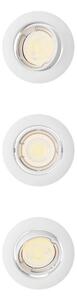 Philips - комплект от 3 вградени осветителни тела PERIDOT 1xGU10/7W/230V, бели