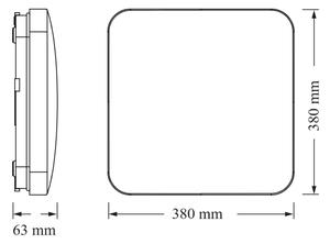 Osram - LED плафон CEILING SQUARE LED/36W/230V 4000K 38x38 cm бял