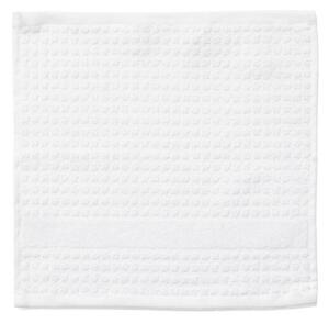 Бяла кърпа от органичен памук от тери 30x30 cm Check – JUNA