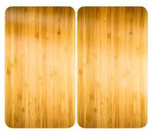 Капаци за печка 2 бр. от закалено стъкло 52x30 cm Wooden – Maximex